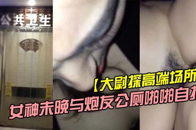 大尉探高端场所霸道魔鬼身材的极品微博网红巨乳女神未晚与炮友公厕啪啪自拍
