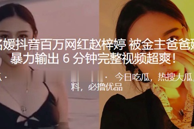 沈阳名媛抖.音百万网红.被金主爸.爸薅头发暴力.输出超爽