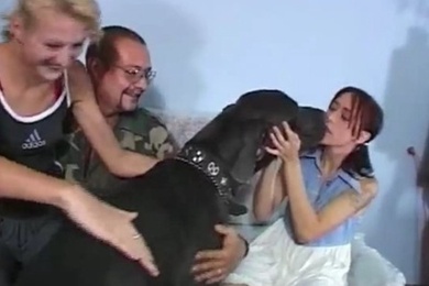 幸福的狗子双飞母女